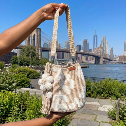 Handmade Crochet Flower Bag